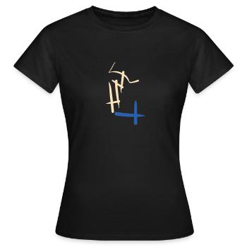 La plus belle abstraction - T-shirt Femme - noir - Devant - AI Model Female 172 dark (172cm)