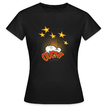 Popart 15 Ouch - Women's T-Shirt - black - Front - AI Model Female 172 dark (172cm)