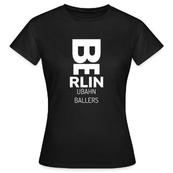 Berlin U-Bahn Ballers - Frauen T-Shirt - Schwarz - Vorne - AI Model Female 172 dark (172cm)