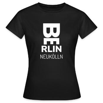 Berlin Neukölln Souvenir - T-shirt Femme - noir - Devant - AI Model Female 172 dark (172cm)