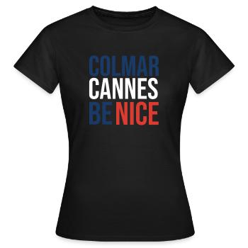 Colmar Sprichwort - Frauen T-Shirt - Schwarz - Vorne - AI Model Female 172 dark (172cm)