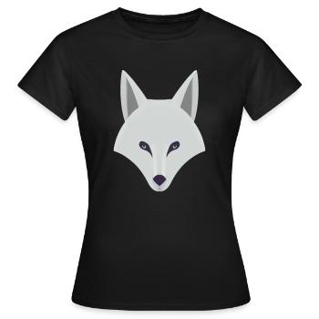 STILISIERTER SANDFUCHS - Frauen T-Shirt - Schwarz - Vorne - AI Model Female 172 dark (172cm)
