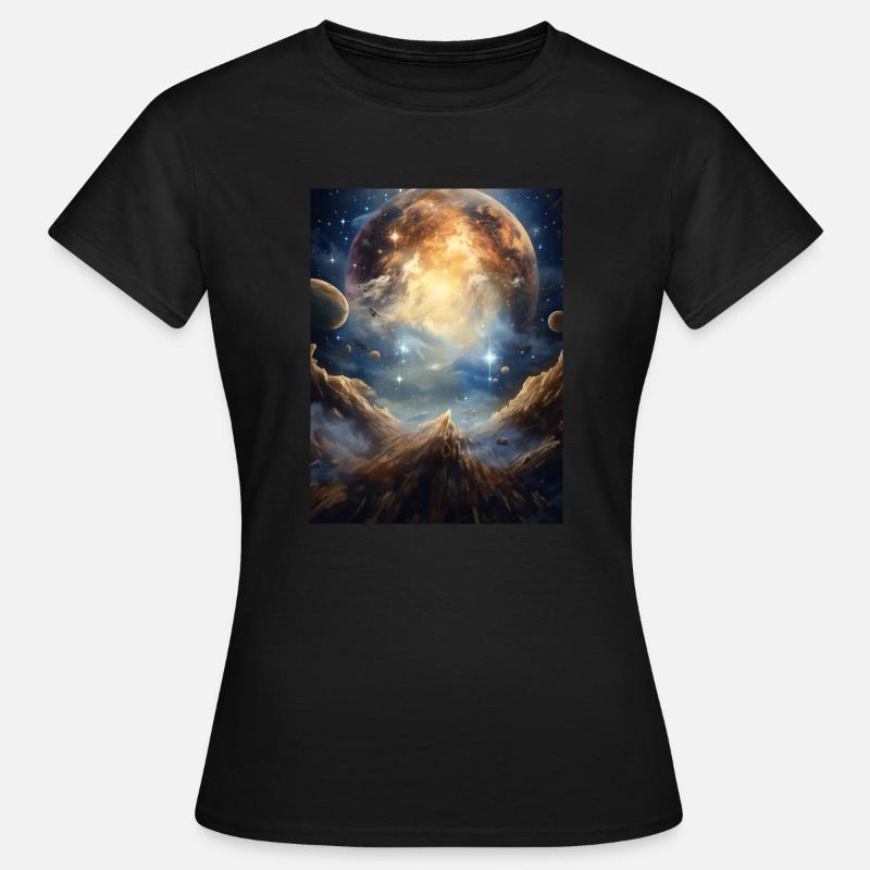 Celestial Dreamscape - Women's T-Shirt - black