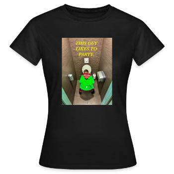 AIMER FAIRE LA FÊTE ! - T-shirt Femme - noir - Devant - AI Model Female 172 dark (172cm)