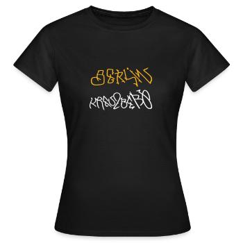 Souvenir sympa de Kreuzberg - T-shirt Femme - noir - Devant - AI Model Female 172 dark (172cm)