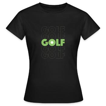 Schlankes GOLF-Design für Golfer - Frauen T-Shirt - Schwarz - Vorne - AI Model Female 172 dark (172cm)