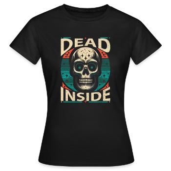 Dead Inside - Silence de l’âme - T-shirt Femme - noir - Devant - AI Model Female 172 dark (172cm)