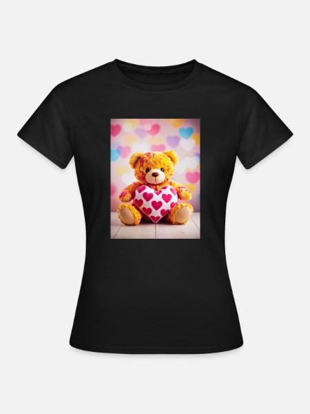 I LOVE YOU - Frauen T-Shirt - Schwarz