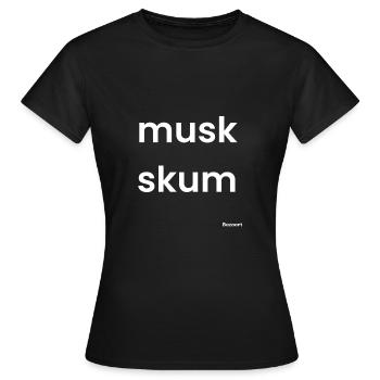 Musc Skum - T-shirt Femme - noir - Devant - AI Model Female 172 dark (172cm)