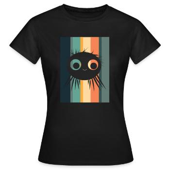 Vogelspinne Krabbeltier Seide - Frauen T-Shirt - Schwarz - Vorne - AI Model Female 172 dark (172cm)
