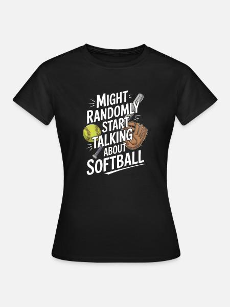 Lustige Softball-Saison Baseball-Pitcher-Catcher - Frauen T-Shirt - Schwarz