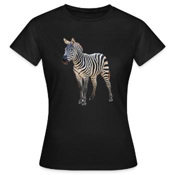 Zèbre - T-shirt Femme - noir - Devant - AI Model Female 172 dark (172cm)