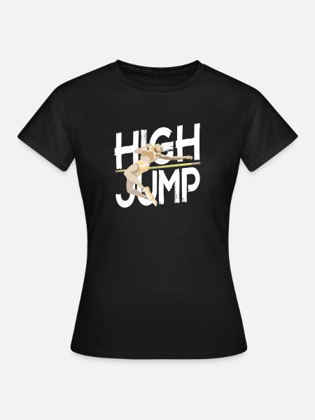 Hochsprung - Hochspringer - Frauen T-Shirt - Schwarz
