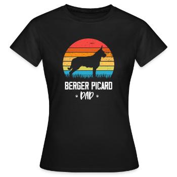 Berger de Picardie - Berger Picard - T-shirt Femme - noir - Devant - AI Model Female 172 dark (172cm)