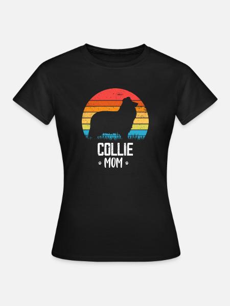 Collie - Frauen T-Shirt - Schwarz