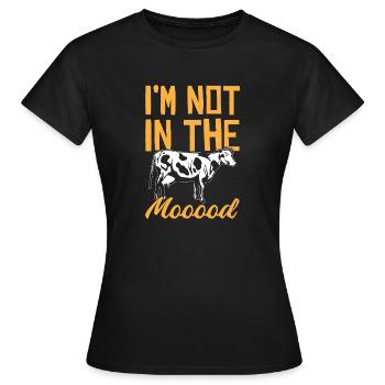 Élevage de vaches bovins bovins bovins village paysan - T-shirt Femme - noir - Devant - AI Model Female 172 dark (172cm)