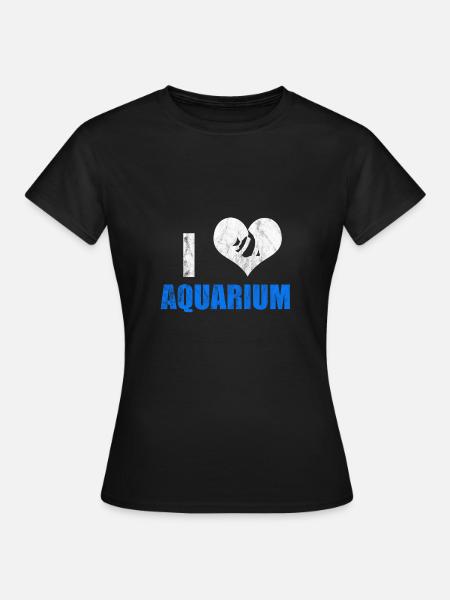 Aquarium Süchtiger - Frauen T-Shirt - Schwarz