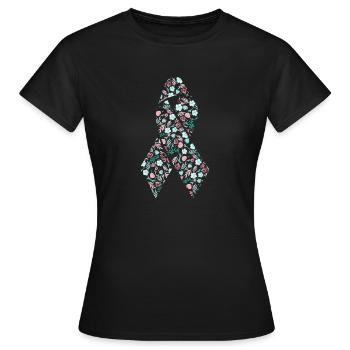 boucle de cancer - T-shirt Femme - noir - Devant - AI Model Female 172 dark (172cm)