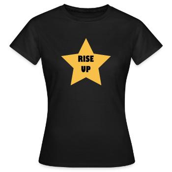 Se soulever - T-shirt Femme - noir - Devant - AI Model Female 172 dark (172cm)