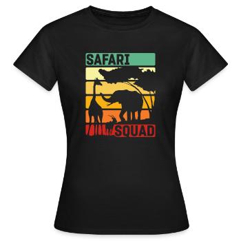 Escouade Safari - T-shirt Femme - noir - Devant - AI Model Female 172 dark (172cm)