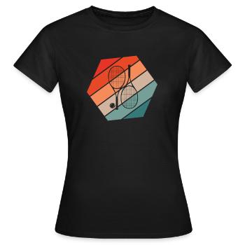 Tennis Sport Tennis Match Dicton - T-shirt Femme - noir - Devant - AI Model Female 172 dark (172cm)