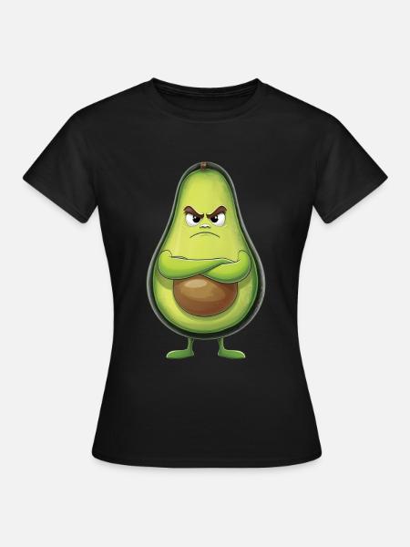 Avocado - Frauen T-Shirt - Schwarz