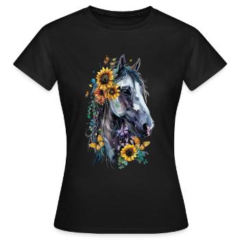 Appaloosa - Frauen T-Shirt - Schwarz - Vorne - AI Model Female 172 dark (172cm)