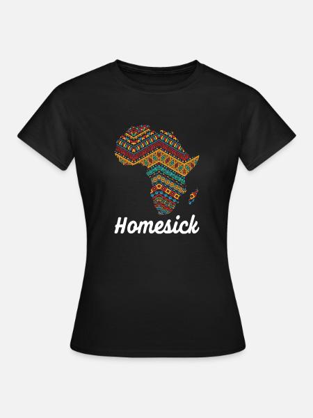 Afrika Heimweh - Frauen T-Shirt - Schwarz