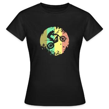 Trial Motorcycle Motorsport Trials - Women's T-Shirt - black - Front - AI Model Female 172 dark (172cm)