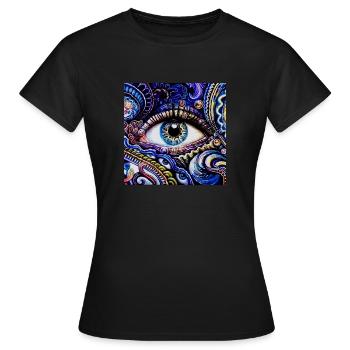 Third Eye Awakening - Women's T-Shirt - black - Front - AI Model Female 172 dark (172cm)