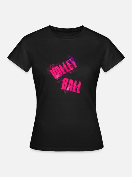 Volley Ball - Frauen T-Shirt - Schwarz