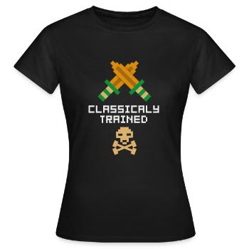 Gaming Gamer Jeux Jeux de Jeux Rétro Geschenk - T-shirt Femme - noir - Devant - AI Model Female 172 dark (172cm)