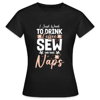 Tailor Lingerie Suit - Women's T-Shirt - black - Front - AI Model Female 172 dark (172cm)