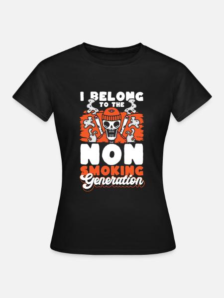 Nichtraucher Rauchfrei Sucht - Frauen T-Shirt - Schwarz