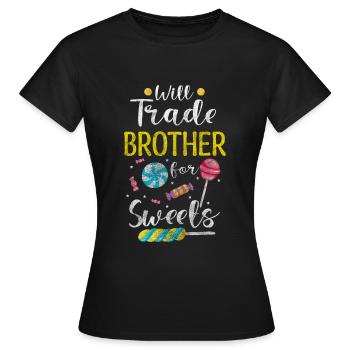 Tartelettes Candy Kids - T-shirt Femme - noir - Devant - AI Model Female 172 dark (172cm)