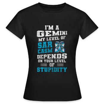 Zodiac sign zodiac element - Women's T-Shirt - black - Front - AI Model Female 172 dark (172cm)