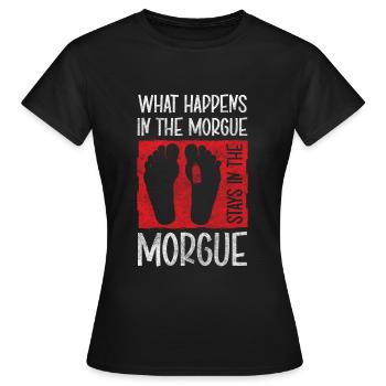 Bestatter Beerdigung Leichenbestatter - Frauen T-Shirt - Schwarz - Vorne - AI Model Female 172 dark (172cm)