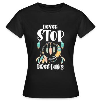 Traum Träumer Spirituell Träumen - Frauen T-Shirt - Schwarz - Vorne - AI Model Female 172 dark (172cm)