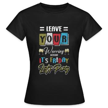 Célébration Anniversaire Bière Célébration - T-shirt Femme - noir - Devant - AI Model Female 172 dark (172cm)