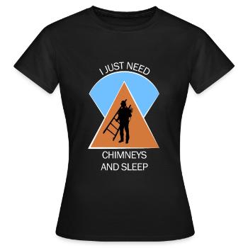 Chimney Sweep Chimney Sweep - Women's T-Shirt - black - Front - AI Model Female 172 dark (172cm)