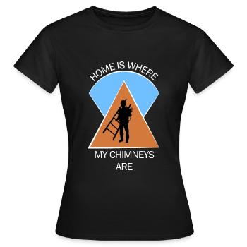 Chimney sweep chimney sweep - Women's T-Shirt - black - Front - AI Model Female 172 dark (172cm)