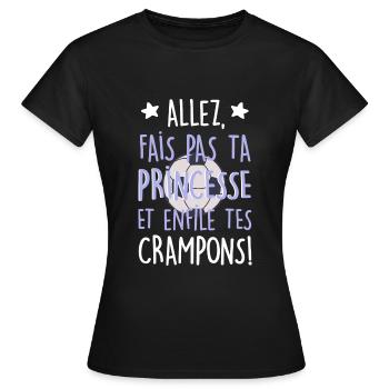 spécial Footballeuses - T-shirt Femme - noir - Devant - AI Model Female 172 dark (172cm)