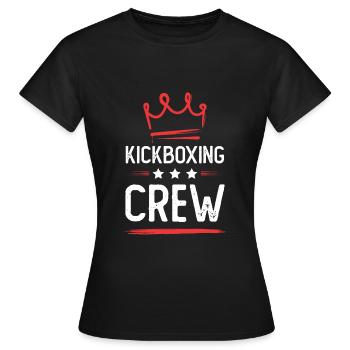 Kickboxing Crew - Frauen T-Shirt - Schwarz - Vorne - AI Model Female 172 dark (172cm)