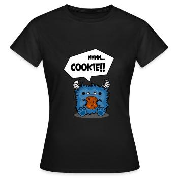 Cookie Monsta - Frauen T-Shirt - Schwarz - Vorne - AI Model Female 172 dark (172cm)