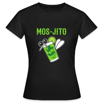 Mos-Jito Komiker Geschenk - Frauen T-Shirt - Schwarz - Vorne - AI Model Female 172 dark (172cm)