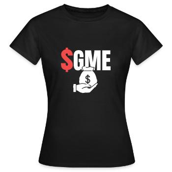 Échanger des paris Gamestop GME - T-shirt Femme - noir - Devant - AI Model Female 172 dark (172cm)