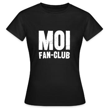 moi fan-club - T-shirt Femme - noir - Devant - AI Model Female 172 dark (172cm)