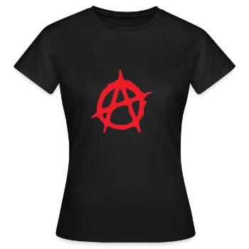 ANARCHY - Women's T-Shirt - black - Front - AI Model Female 172 dark (172cm)
