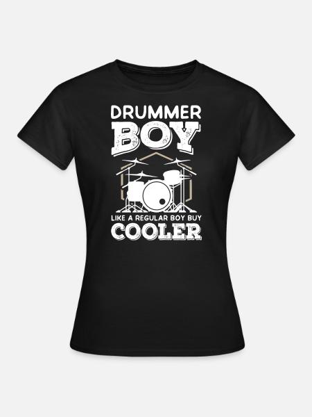 Drummer Boy - Frauen T-Shirt - Schwarz