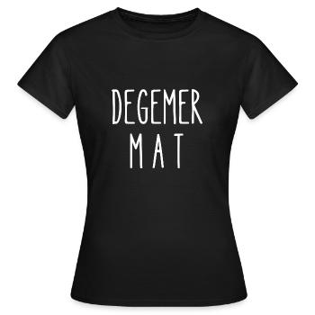 degemer mat - T-shirt Femme - noir - Devant - AI Model Female 172 dark (172cm)